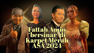 Hitam bergemerlapan pilihan fesyen artis di ASA2024 Fattah Amin curi perhatian di karpet merah [upl. by Soma]