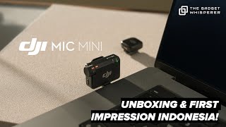 DJI MIC MINI Combo  Unboxing amp Setup Indonesia [upl. by Cele685]