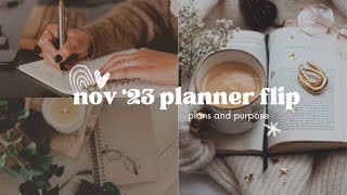 November 2023 Franklin Covey Half Letter Planner flip [upl. by Vincenty309]