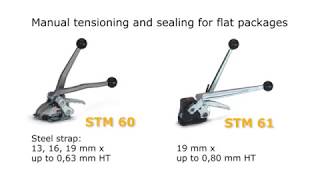 STRAPEX STM 60 Hand Tools for Steel Strapping [upl. by Ornstead]