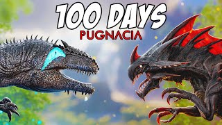 I Spent 100 Days in Arks Craziest Mod Pugnacia [upl. by Enilehcim105]