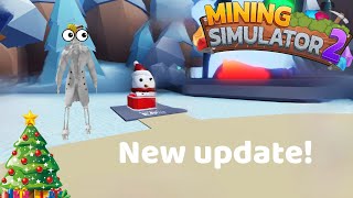 New ❄️WINTER❄️ update in Mining Simulator 2 ⛄️ [upl. by Broida294]