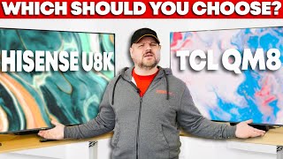 TCL QM8QM850G vs Hisense U8U8K  Which To Choose [upl. by Mallory719]