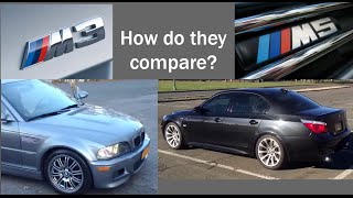 BMW E46 M3 vs BMW E60 M5 How do they compare [upl. by Atinoj]