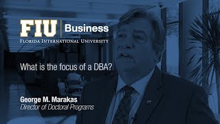 What is the focus of a DBA [upl. by Aleirbag425]