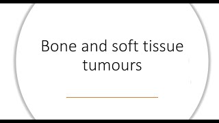 MSS  Pathology  Bone and soft tissue tumors  lec 6 [upl. by Stedmann]