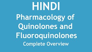 Pharmacology of Quinolones and Fluoroquinolones Complete Overview HINDI  Dr Shikha Parmar [upl. by Gould]