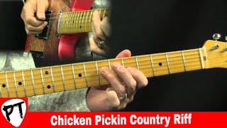 Chicken Pickin Riffin Country Guitar Lesson in the style of Brad Paisley [upl. by Kathryne]