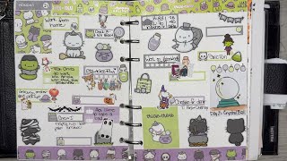 Planner FlipThru Week of Oct 2127 Halloween Themed [upl. by Nolyd516]