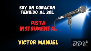 VICTOR MANUEL  KARAOKE  SOY UN CORACON TENDIDO AL SOL [upl. by Adnak]