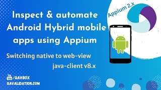 Automate Android hybrid mobile apps using appium  identify using appium inspector [upl. by Kathryne]