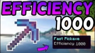 How to get a pickaxe  efficiency 1000 in minecraft  Tlauncher [upl. by Shauna]