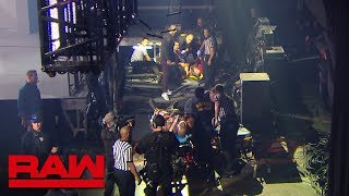 Unseen video of Strowman and Lashley after LED wall incident Raw Exclusive July 1 2019 [upl. by Sedda]