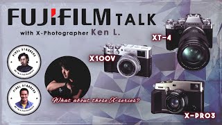 Fuji X series Camera Comparison XT4 vs X Pro3 vs X100V [upl. by Aerdnwahs]