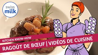 Comment faire un ragoût de bœuf  Vidéo de cuisine  Swissmilk 2013 [upl. by Nowahs]