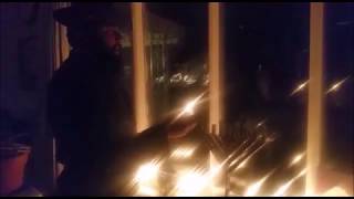 Reciting blessings on Chanukah candles Chanukah light 5 [upl. by Rouvin]