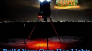 Wild Boar Hog Hunting LED Night Hunting Feeder Light Plan amp Kits Solar Power Dusk Dawn Part 1 [upl. by Tshombe]