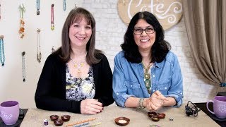 Artbeads Cafe  The Russian Spiral Technique with Cynthia Kimura and Cheri Carlson [upl. by Graybill871]