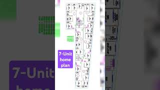 12 Storied Residential Building 2d AutoCAD Drawing for 7Units [upl. by Marder348]