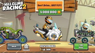 HILL CLIMB RACING 2  NEW VEHICLE HOVERBIKE FULLY UPGRADED  GAMEPLAY [upl. by Yrrem]