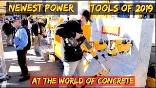 Newest Power tools of 2019 at World of Concrete sponsored by Volvo heavy equipment [upl. by Alathia]