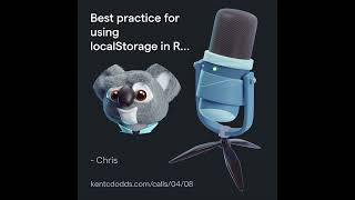 Best practice for using localStorage in React [upl. by Nivaj]