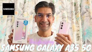 Samsung Galaxy A35 5G  Unboxing amp Setup [upl. by Phaidra]