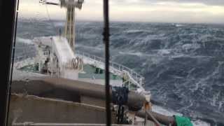 Scottish Pelagic Fishing Vessel in North Sea Storm [upl. by Tiffani]