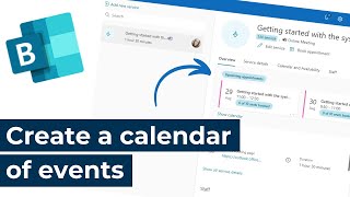 Microsoft Bookings  Create a calendar of events [upl. by Citron612]