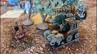 Warhammer Battle V8 LEmpire vs Rois des Tombes [upl. by Okoy]