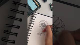 Learn how to draw sunflower 🌻 stepbystep arttutorial shorts art [upl. by Colbye]