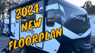 NEW 2024 GRAND DESIGN IMAGINE AIM 14MS TRAVEL TRAILER Dodd RV COUPLES CAMPER WALKTHROUGH UPDATED [upl. by Resay]