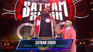 Satnam Singh Entrance  AEW Dynamite May 22 2024 [upl. by Nwahsed]