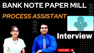 BNPMIPL Process assistant Grade1 Interview  Bank note paper mill job interview  PD Classes [upl. by Cia]