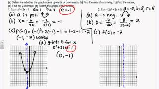 Section 61 Algebra 2  Graphing Quadratic Functions [upl. by Haveman90]