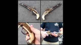 Denix Double Barrelled Turn Over Pistol Replica [upl. by Wildon]