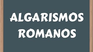 📌ALGARISMOS ROMANOS Prof Alda [upl. by Hbaruas]