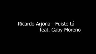 Ricardo Arjona  Fuiste tú feat Gaby Moreno piano  acústico  karaoke [upl. by Brigitte]