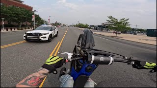 2021 YZ125 WHEELIES THROUGH PHILLY [upl. by Enutrof664]