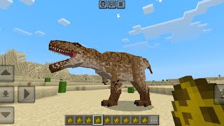 Dinosaurs The Mesozoic Biology ADDON in Minecraft PE [upl. by Rosenthal]