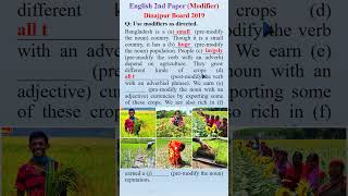 Modifier Dinajpur Board2019 Part45 english modifier hsc spokenenglish englishgrammar [upl. by Matelda]