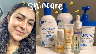 nightly skincare routine featuring Vanicream Vanicream Review Burts Bees amp more [upl. by Enelez]