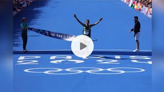 Tamirat Tola wins Mens Marathon Olympics Paris 2024 for Ethiopia Gold beating Bashir Abdi Silver [upl. by Frannie]