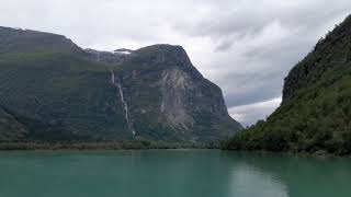 LODALEN LAKE amp KJENNDAL GLACIER OLDEN NORWAY [upl. by Relyhs]