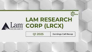 Lam Research Corp LRCX Earnings Call Recap for Q1 2025 [upl. by Gant968]