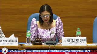 FY 2024 Budget Briefings Committee Department of Public Works and Highways DPWH Part 1 [upl. by Erodasi]