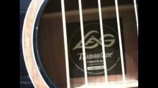 LAG Tramontane T100 ACE BLK electro acoustic guitar folk guitare presentation [upl. by Kciwdahc]