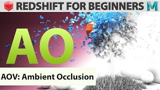 Redshift For Beginners  AOV  Ambient Occlusion [upl. by Leur]