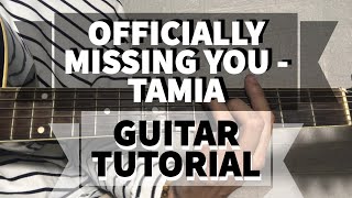 Officially Missing You  Tamia  Jayesslee Guitar Tutorial [upl. by Atekram411]