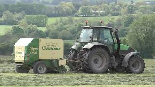 Silage 2020 Deutz amp Krone Baler [upl. by Colt]